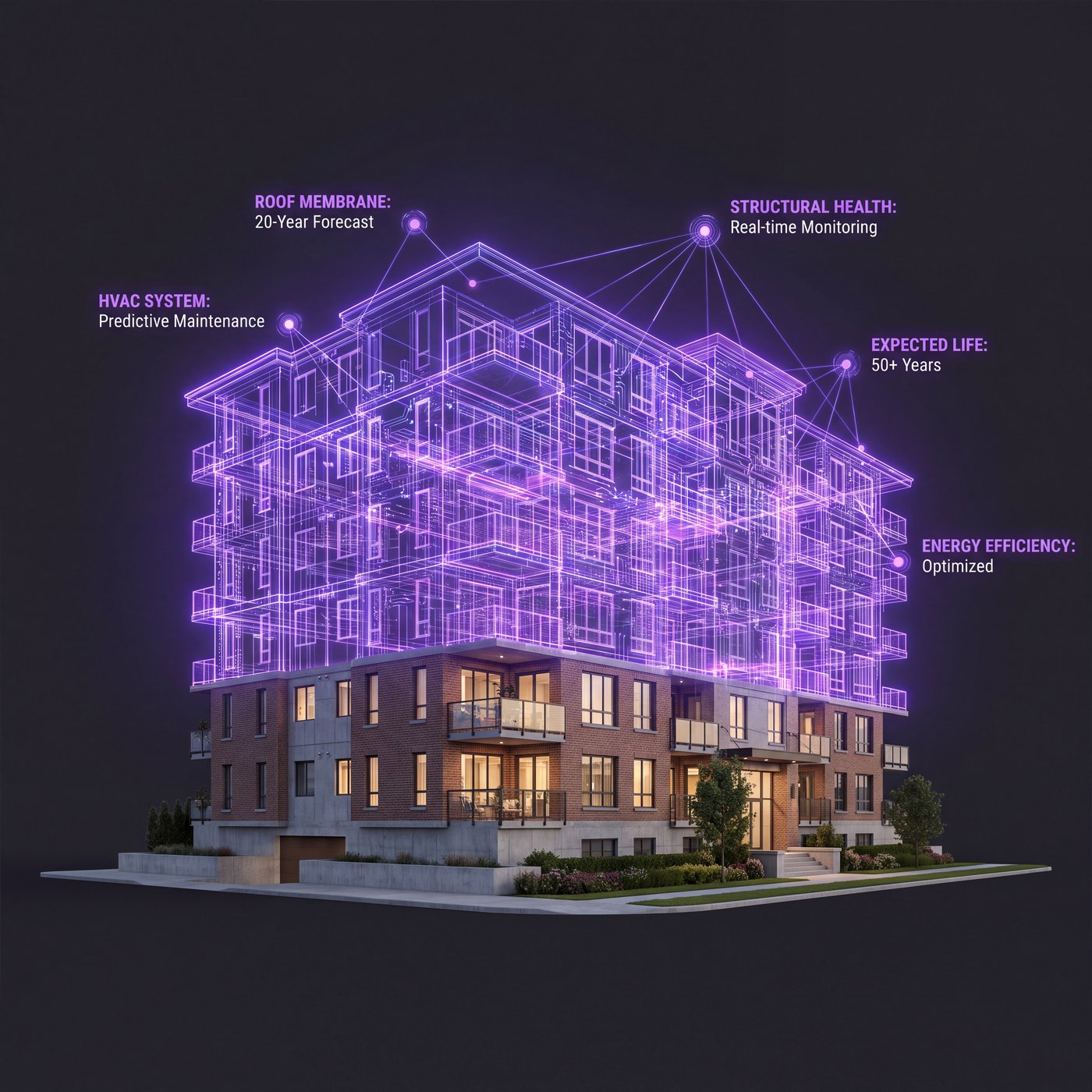 50-Unit Building Digital Twin Hologram